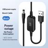 Wifi To Powerbank Cable Connector 5V To 12V Usb Converter Cord For Wifi Router Fan Speaker