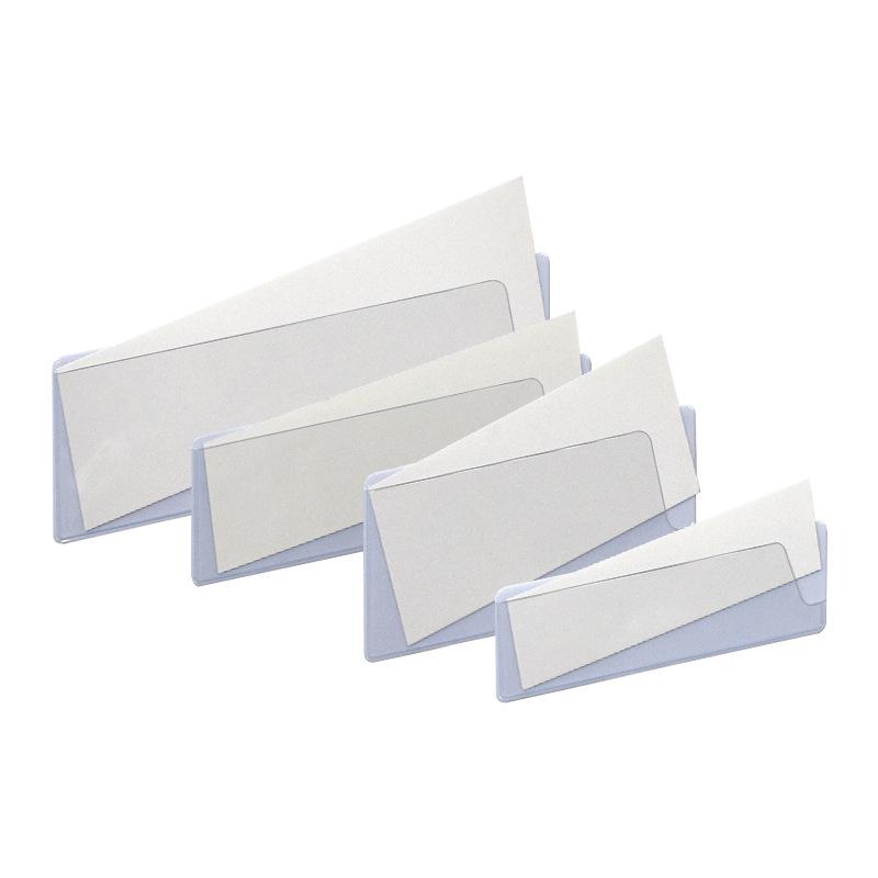 Magnetic PVC Shelf Label Card Holder with Adhesive Sign and Replaceable Paper