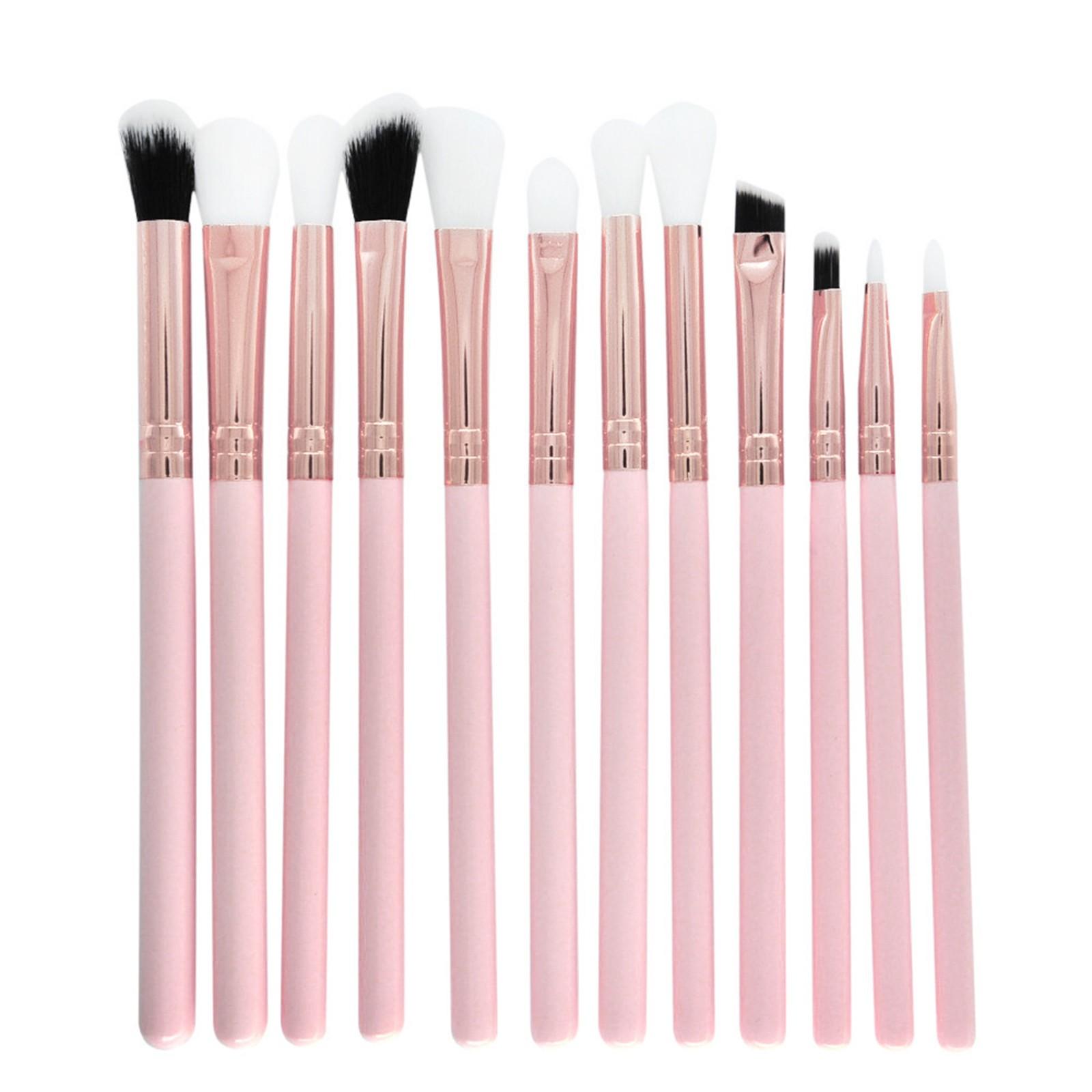 

Набор из 12 кистей для макияжа, тени для век, подводка для глаз, тональный крем, румяна