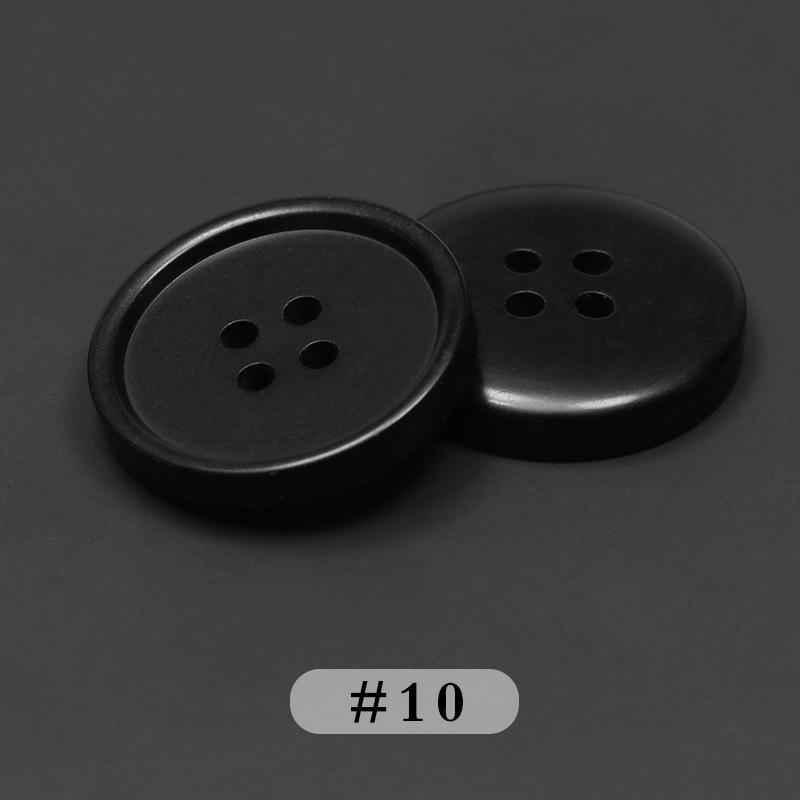 

Пуговицы для костюмов, пуговицы для пальто Daquan, черные пуговицы для манжет свитеров, мужские и женские куртки, одежда, брюки, аксессуары для пуговиц No. 10 * 20MM [Pack of 10]
