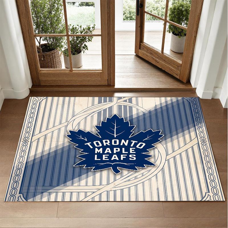 Toronto Maple Leafs Design Kristalfluweel Tapijt Zacht Decoratief Mat voor Slaapkamer Entree