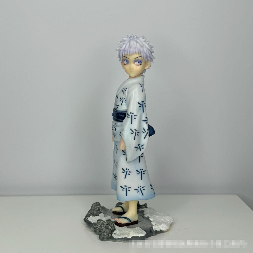 Anime Figurine Jujutsu Kaisen Satoru Gojo Q Version Action Doll Cute Anime Desktop Ornament PVC Model Statue Collection Toy Gift