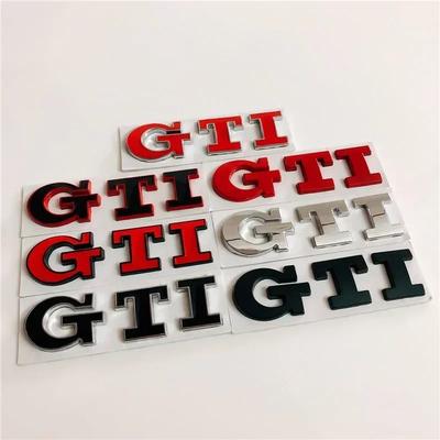 Metal GTI Logo Car Rear Trunk Emblem Side Sticker for Volkswagen VW Golf 4 5 6 7 8 Polo Jetta Tiguan Passat T-Roc MK2 MK5 MK7 GJ4