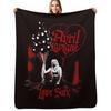 Official Avril Lavigne Love Sux Balloons Throw Blanket Travel Size Cozy Blanket for Plane Train