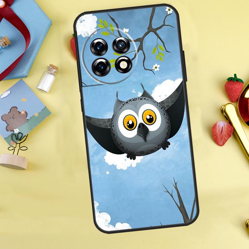 Baby Cute Owl Case For OnePlus 15 13 12 11 9 10 Pro 13T 13R 12R 10T 8T Nord 5 CE 3 4 2 Lite N20 N30 Cover