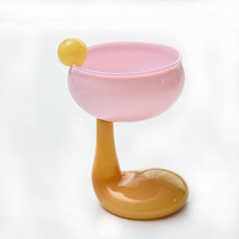 Jadefarbe Glas Borosilikatglas Niedliche Ente Palmenglas Dessertglas Weinglas Tasse Party Barzubehör Kaffeetasse Cocktailglas