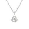 Rose Petal Pendant Collarbone Chain Women's Simple Korean Edition Heart of the Ocean Spinning Clover Necklace
