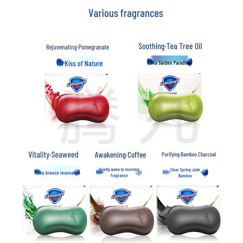 Safeguard Renewing Pomegranate Bar Soap - 100g X 6-Bar Family Pack