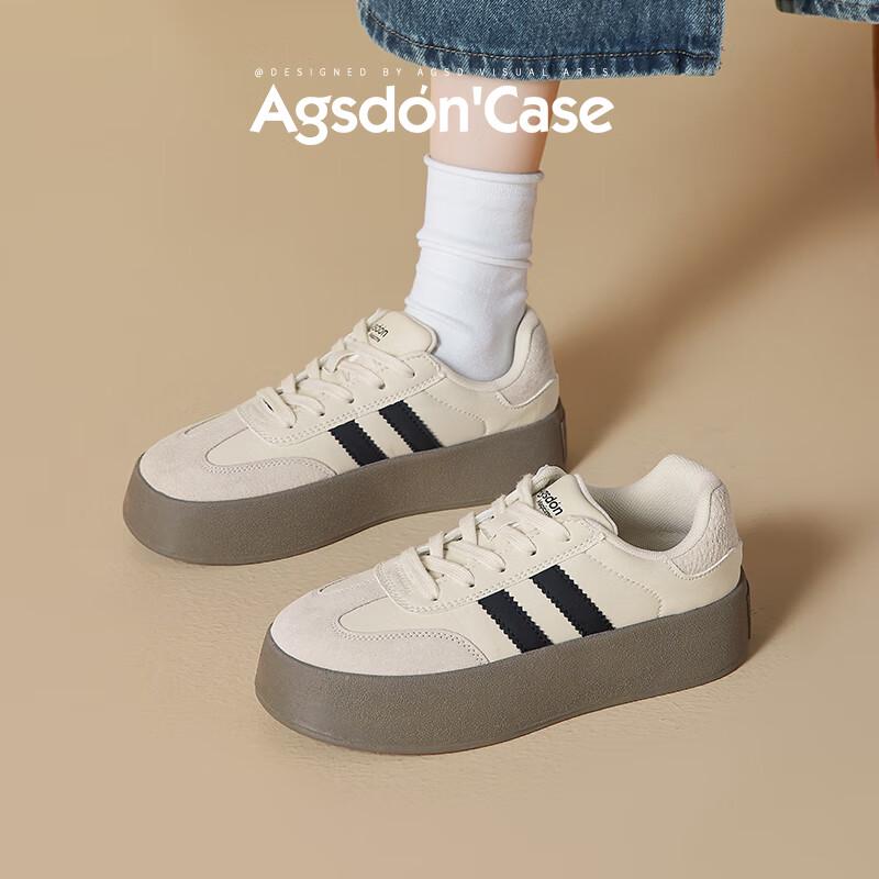 Agsdon Women s Retro German Training Shoes 36