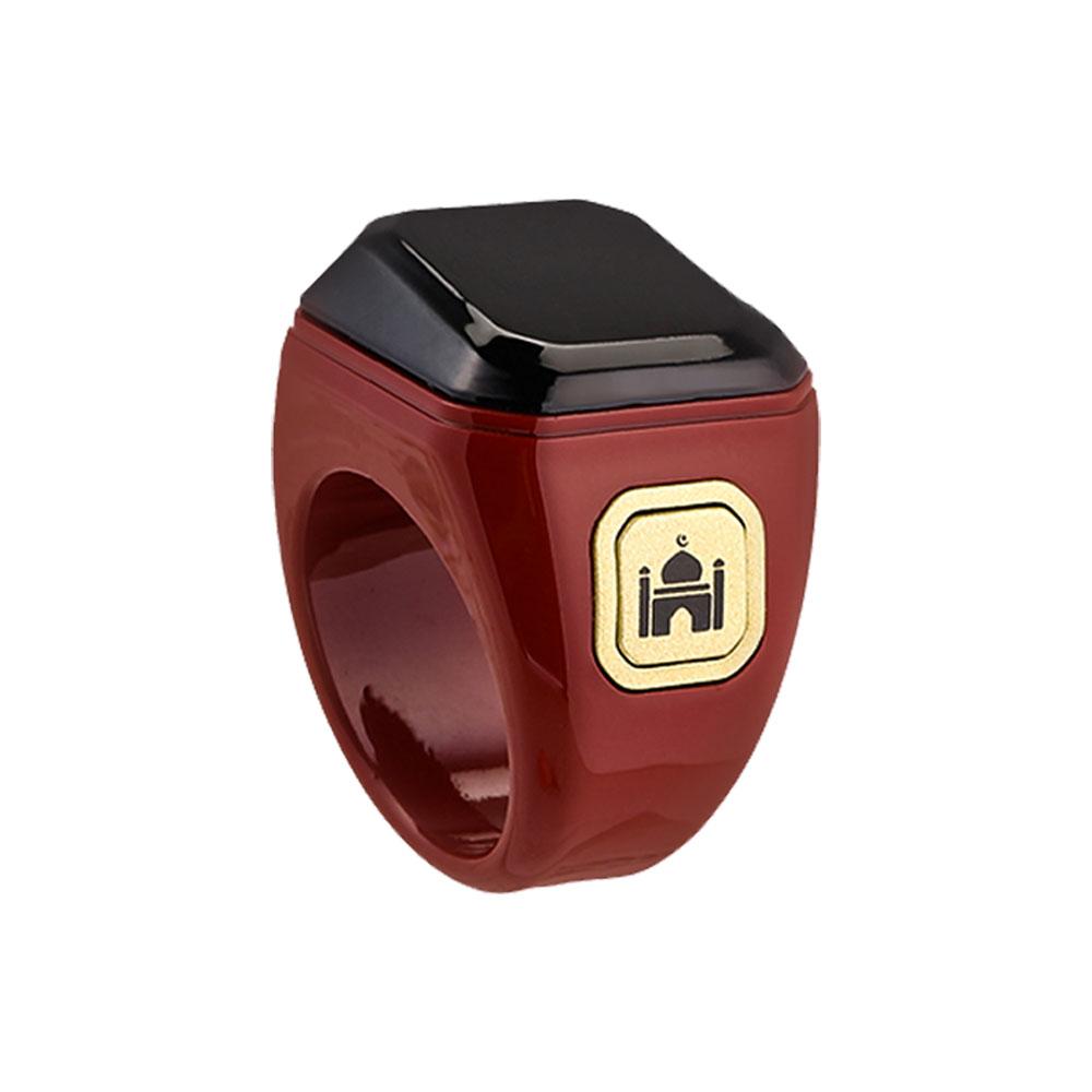 Qibla Smart Zikr Ring Lob Tasbih Zähler Elektronisch Digital Zähler für Muslime Gebetszeit Vibrationserinnerung Wasserdicht