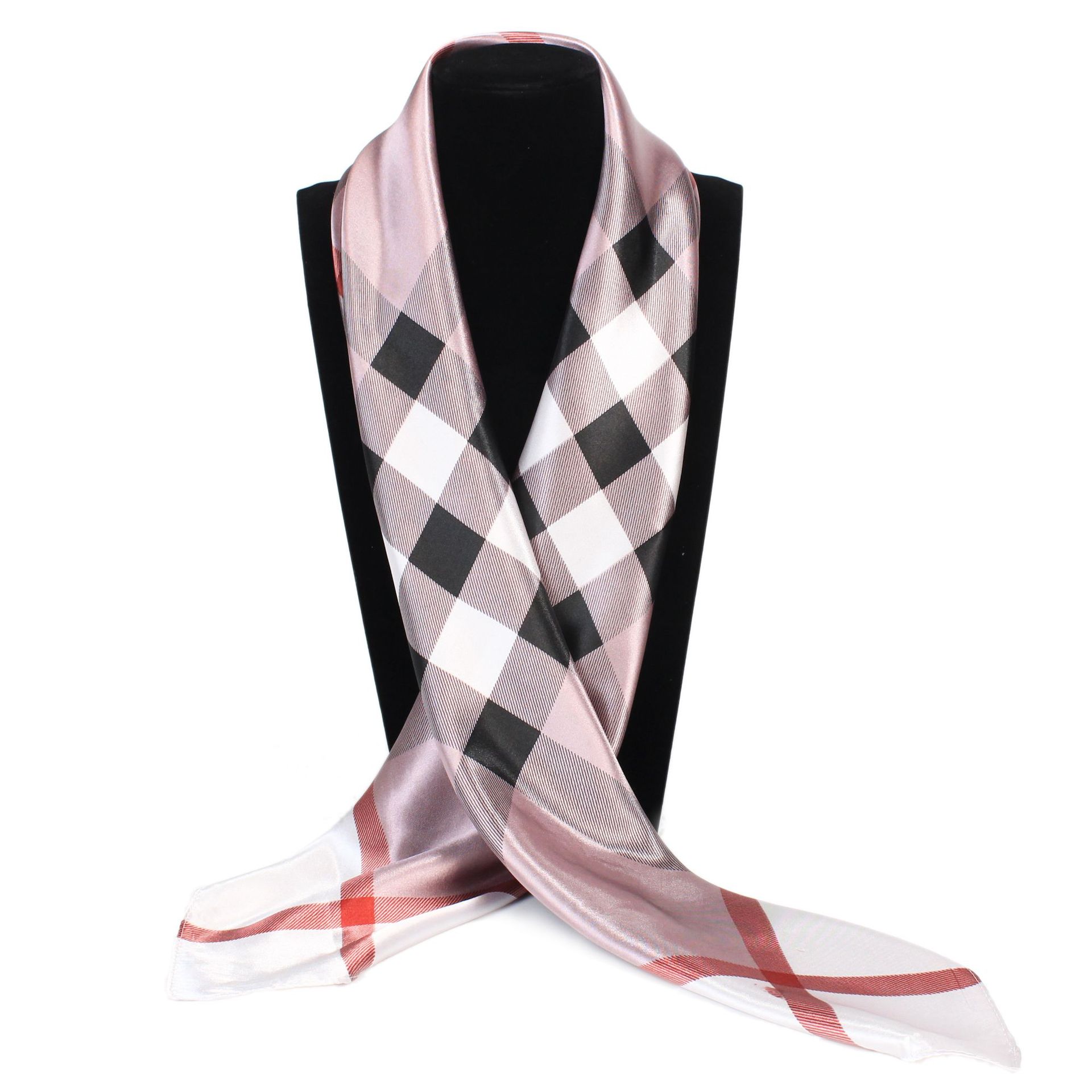 Hochwertige, luxuriöse Seidenschals, Stirnband, Schals, Halstuch für Damen, Ketten-Seidenschal, dekorativer Schal für Damen 90*90cm