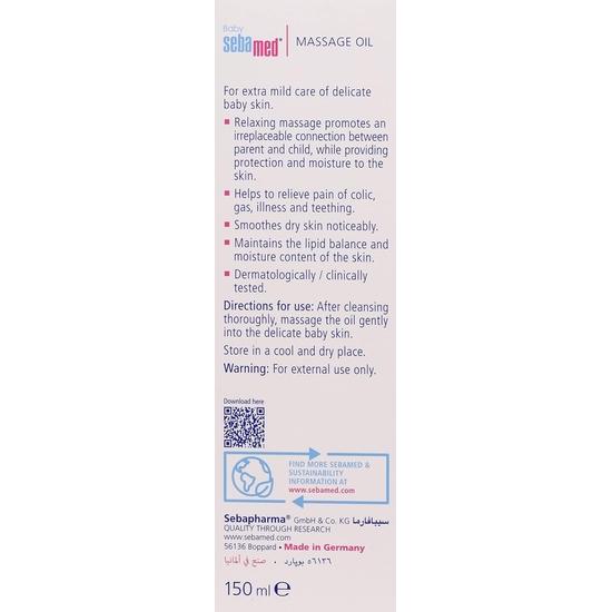 Sebamed Baby Massage Oil 150 Ml| With Soya Oil|Non- greasy|Ideal for Newborn | (Pack of 2)