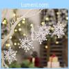Transparent Acrylic Snowflake Ornaments 6pc Beautiful Christmas Tree Decorations