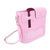 Cup Holder Bag Stylish PU Leather Portable Water Cup Storage Bag with Gold Hardware Accessories Insulation Lining for Commuting Travel