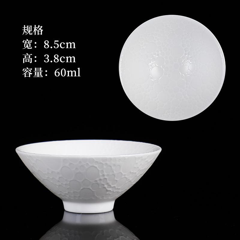 70 ml antike blaue und weiße Keramik-Teetasse, handgefertigt, eingelegte silberne Teetasse, Haushalts-Teeschale, persönliches Einzeltassen-Teeservice