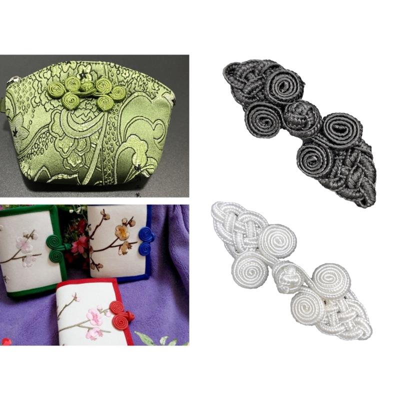 Handgefertigtes Erdbeer Chinesisches Cheongsam Knotenverschluss Bandverschluss Kostüm Tang Shirt Anzug DIY Nähen Handwerk