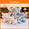 Juguete de Peluche de Elefante Blulu Peluche Corto Suave Animal de Peluche Relleno de Algodón PP Para Niños Personajes Especiales Incluidos