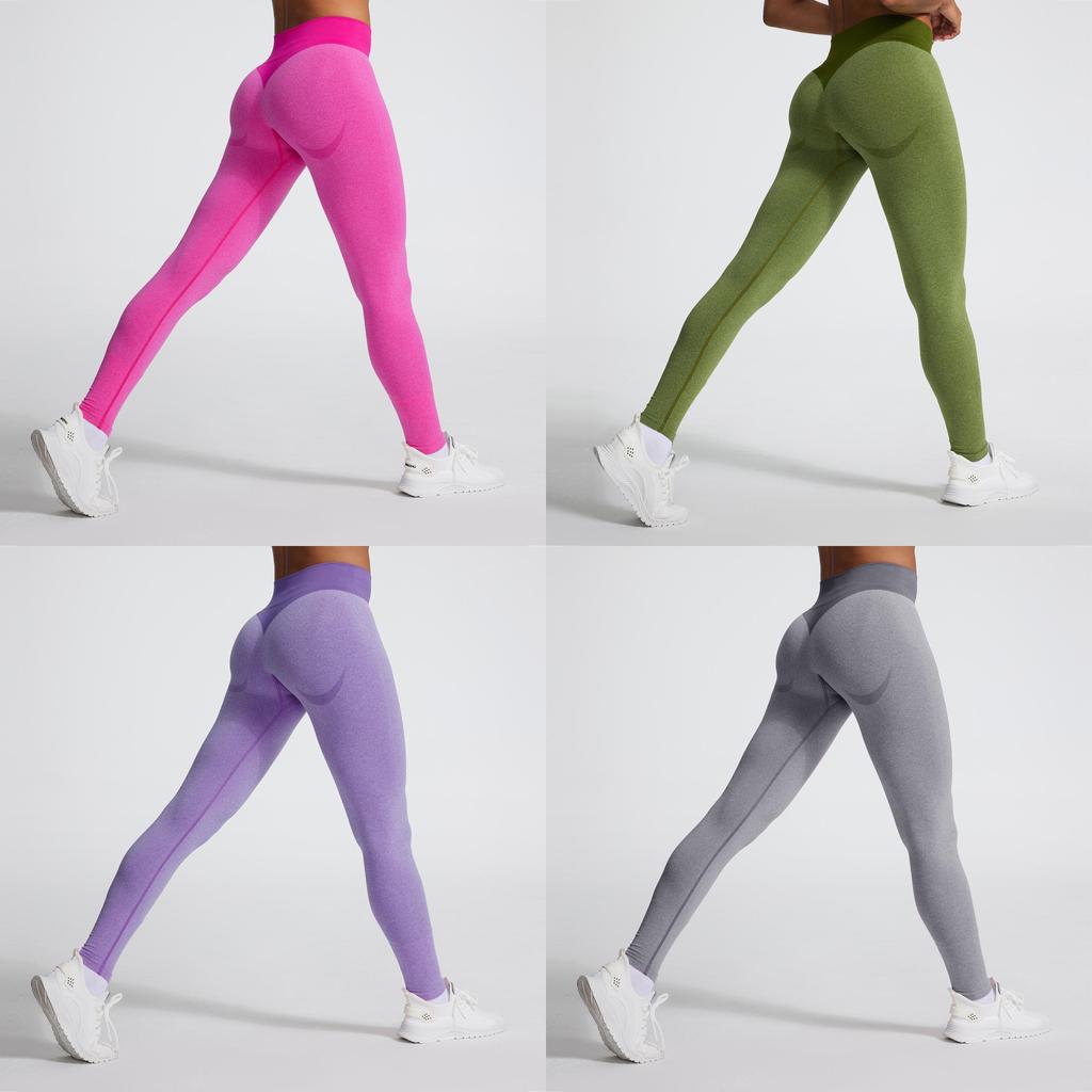 Women Seamless High Elastic Yoga Pants With Tummy Control For Running And Fitness