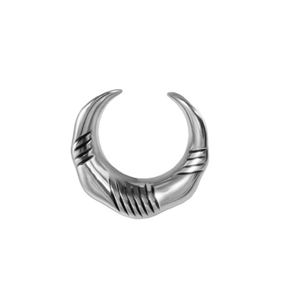 U Shape Ear Plugs Tunnels Stainless Steel Lobe Piercing Ear Cuff Gauges  Cartilage Helix Conch