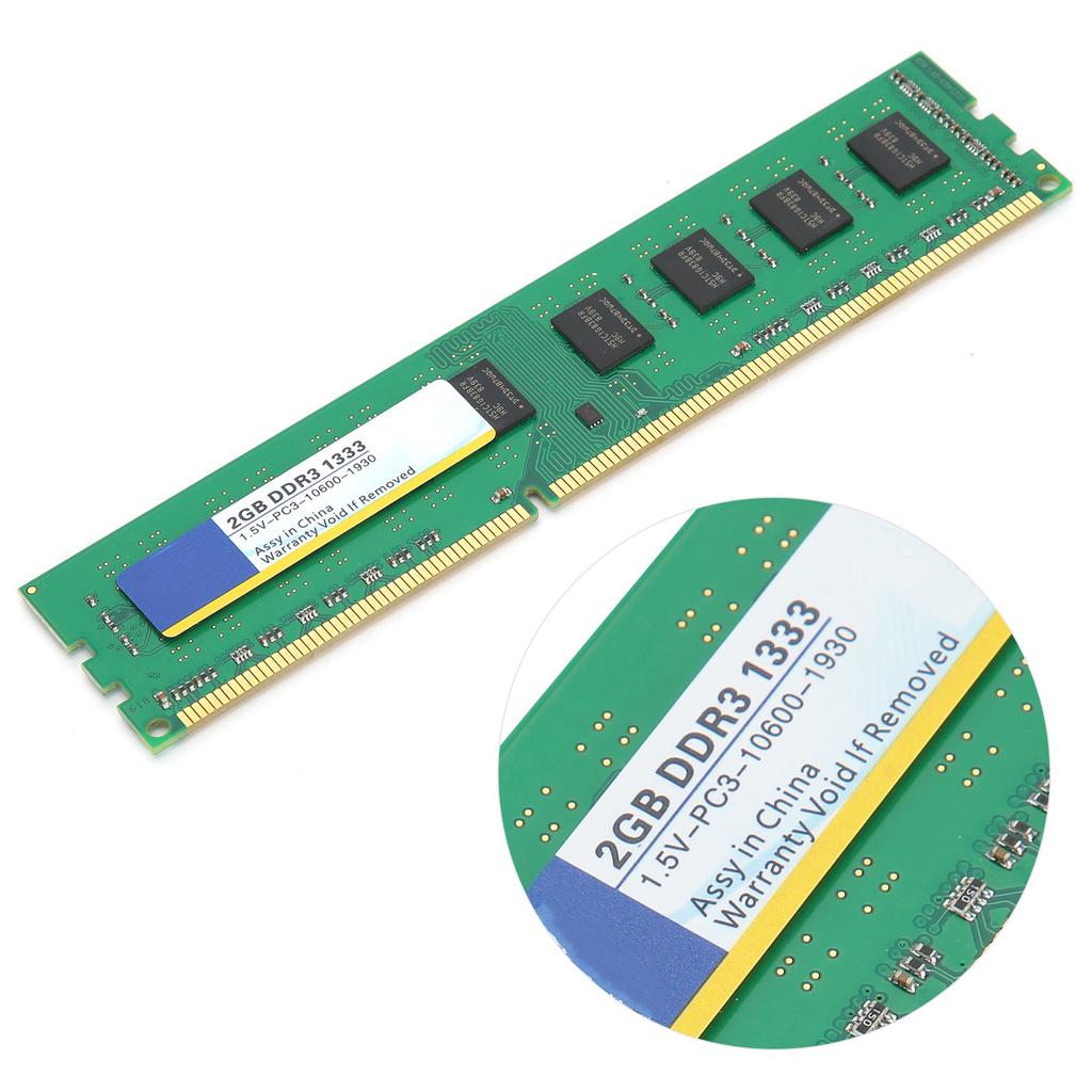Xiede Arbeitsspeicher Modul Desktop Elektronische Komponente für AMD DDR3 2GB 1333Mhz PC3‑10600 1.5V