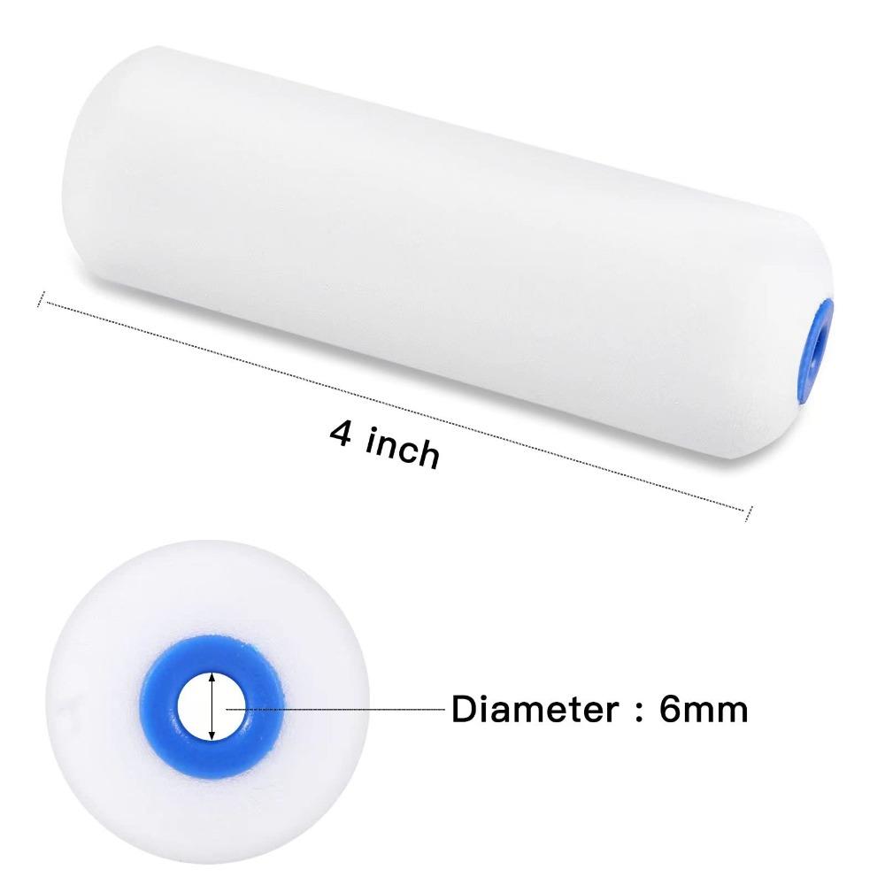 10Pcs 4 Inch Paint Roller Small Mini Rollers High Density Paint Roller Covers  Cabinets