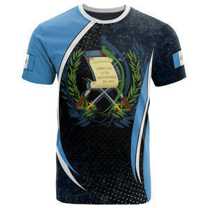 T-shirt Grafica a Maniche Corte a Tema Guatemala, Maglietta Casual Trendy