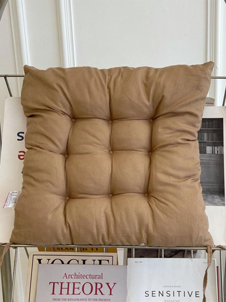 

Льняная подушка с жемчугом, хлопком, квадратный табурет, подушка на спинку, домашний офис, компьютерный стул, защитный коврик, подушка для сиденья, коврик для ягодиц, стула 40x40cm