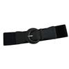 Women's Decorative Belt with a Wool Overcoat, Practical Korean-style Black Elastic Waist Cincher, Vintage Sweater, and Leather