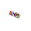 Women's Multi-Gem Crystal Ring - Adjustable with Colorful Gemstones