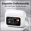 New A9 Pro Smart Screen Earbuds Active Noise Cancellation Ambient Sound Mode Touch Operate HiFi Stereo Audio Type-C Charging Wireless In-ear Earphones