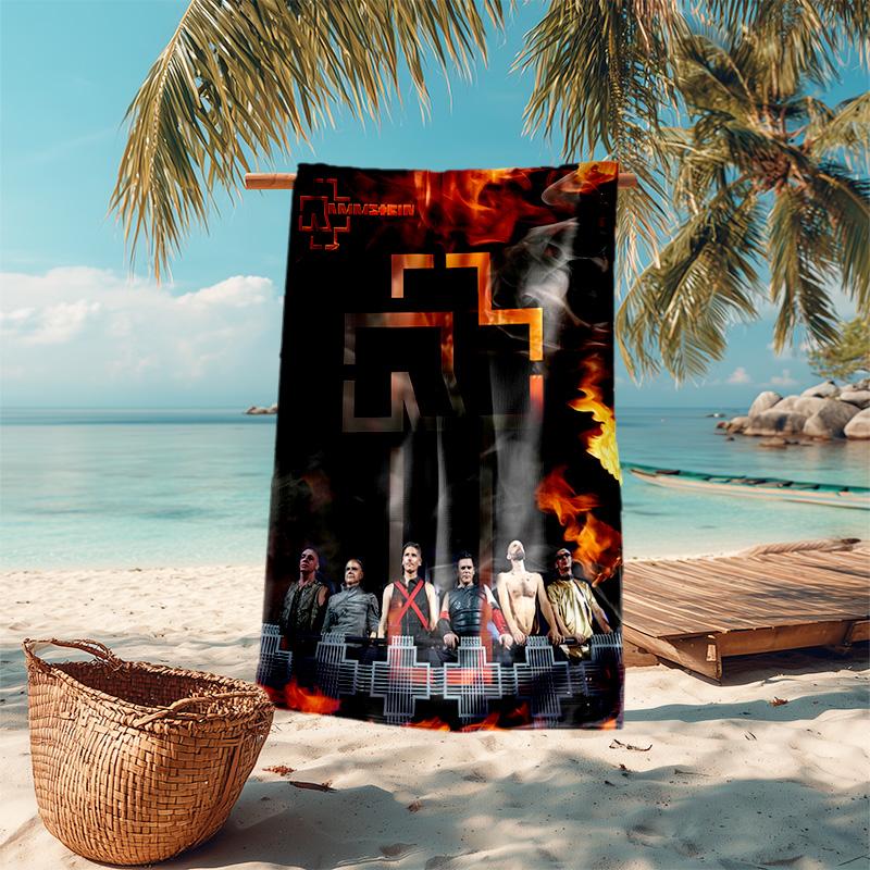 Till Lindemann, Lead Singer of the German Heavy Metal Rock Band Rammstein, Outdoor Camping Vacation Swimming Beach Scarf Decorative Blanket F13