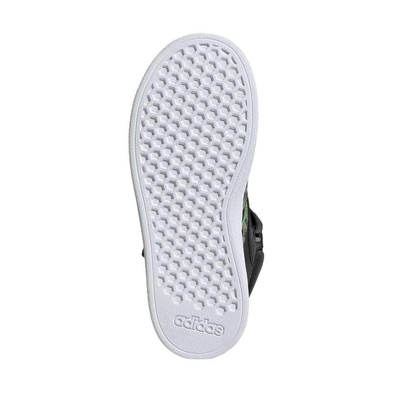 Adidas Disney Lion King Anti Slip Wear Resistant Mid Top Kids' Skateboarding Shoes Black Green Kids' Sneakers IF4094