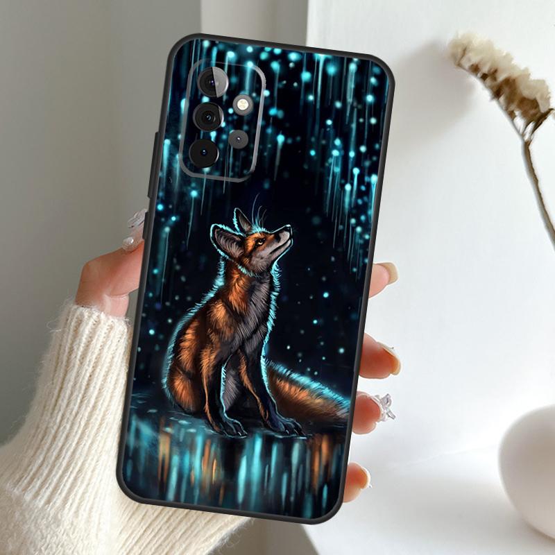 Anime Funny Fox Case For Samsung Galaxy A52 A32 A12 A16 A26 A36 A56 A15 A35 A55 A34 A54 A13 A33 A53 A17 A06