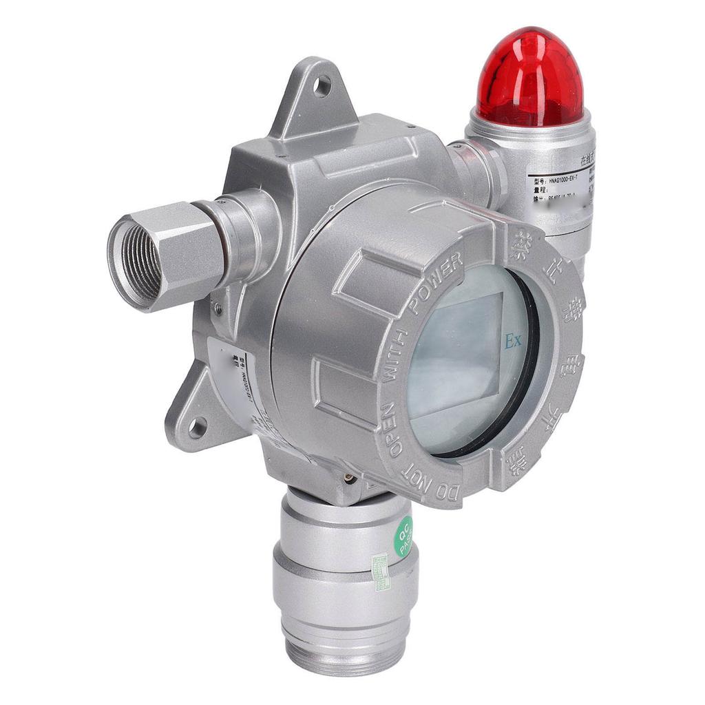 0‑100ppm LCD Fixed H2S Gas Detector 4‑20mA Signal RS485 Digital Signal Output Shop Gas Alarm Meter US Plug 100‑240V