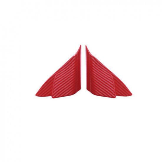 Carbon Fiber A Pillar Front Triangle Red For Toyota Camry 2018- Cover Trim