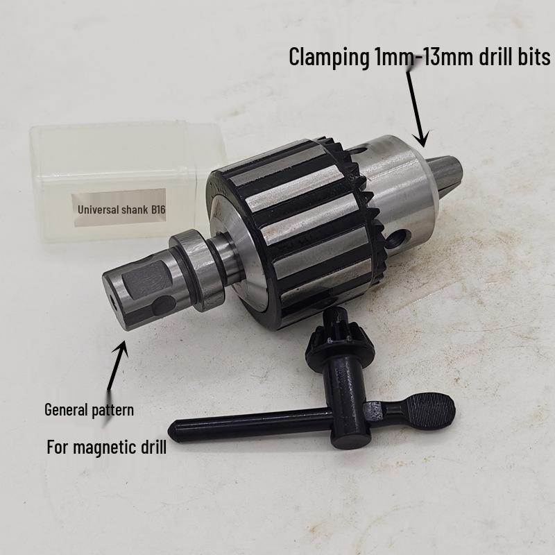 Morse Taper Shank Drill Chuck Set 1-13mm with Bench & Magnetic Drill Compatibility