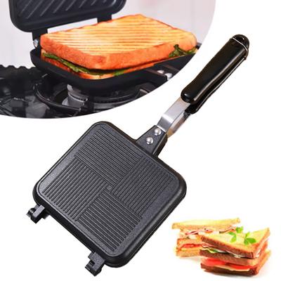 Doppelseitiger Antihaft-Sandwichmaker Eisen Brot Toast Frühstücksmaschine Waffel Pfannkuchen Backen Barbecue Ofenform Grill Braten
