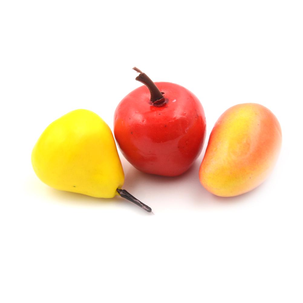 10Pcs Mini Fruits Vegetable Food 1:12 Scale Dollhouse Miniatures Accessories Doll Room Decor Kits Wholesale