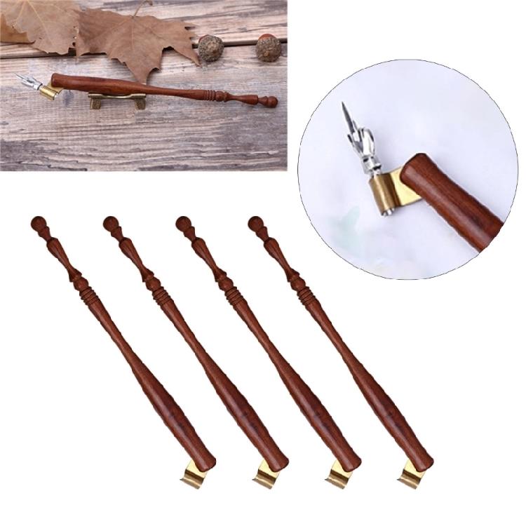 4 Pcs/Set Multifunctional Dip Pen Holder English Calligraphy Pen Holder Oblique Calligraphy Dip Pen Holder
