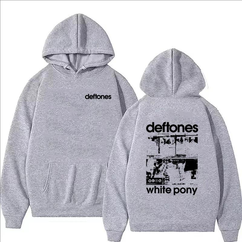 Deftones Retro Graphic Hoodie Autumn Winter Men Women Hip Hop Streetwear Fashion Casual Long Sleeve Fleece Pullover Sweatshirts