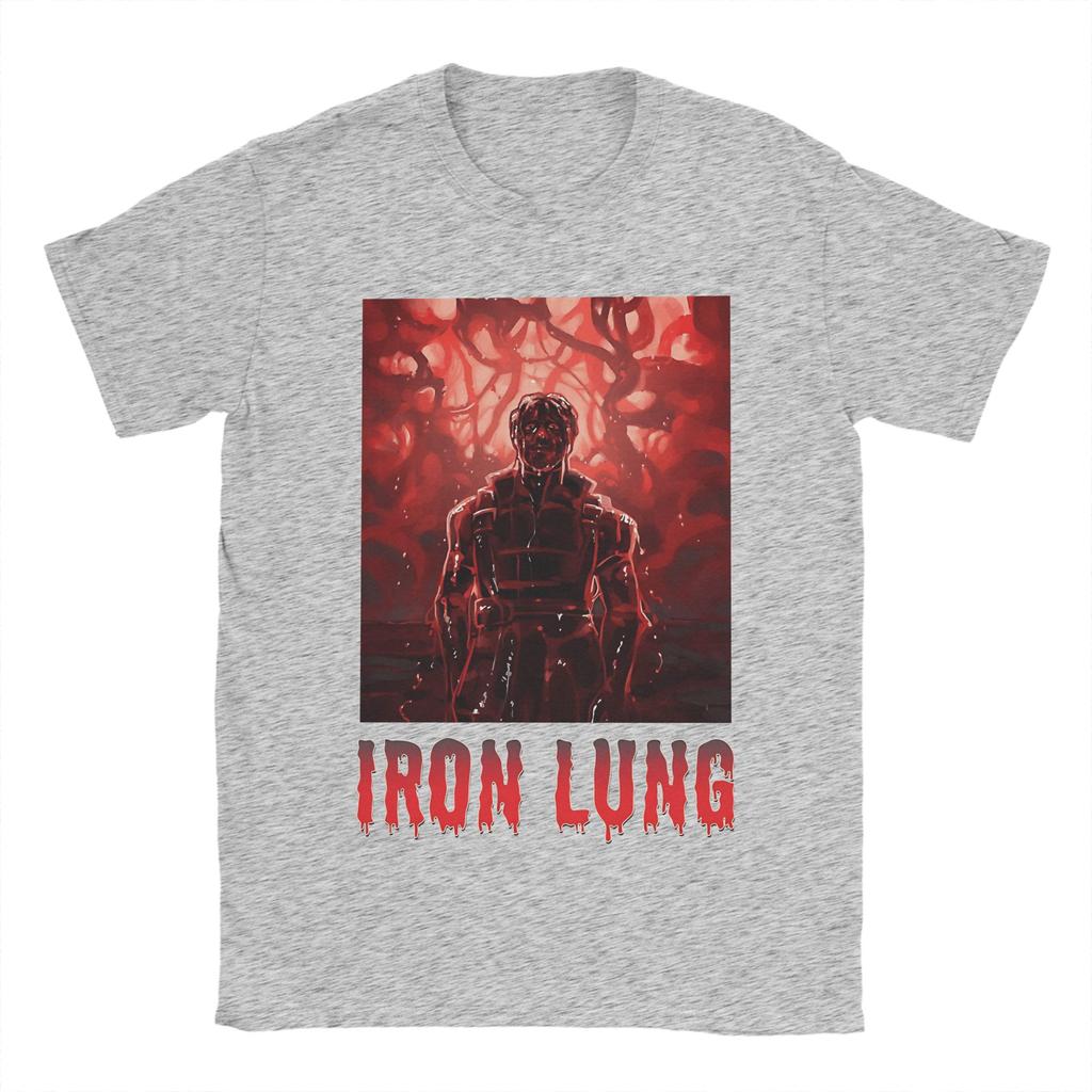 Novelty Horror Film Iron Lung Fanart TShirts for Unisex Crewneck Cotton T Shirts  Short Sleeve Tee Shirt 6XL Tops