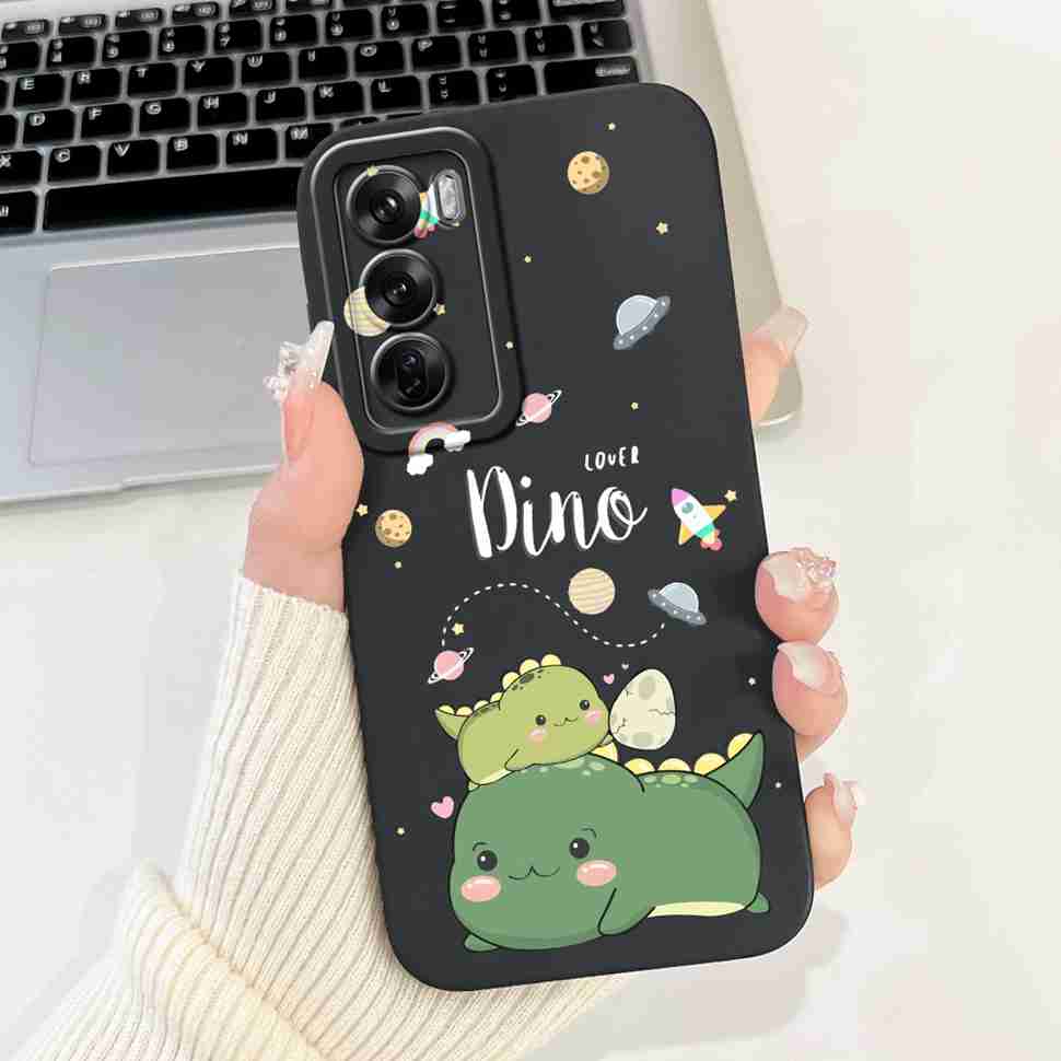 Silicone Case For Oppo Reno12 5G Colorful Small Cat Soft Cover For Oppo Reno 12 F 12F Reno12 FS 5G Protectors Cases Coque