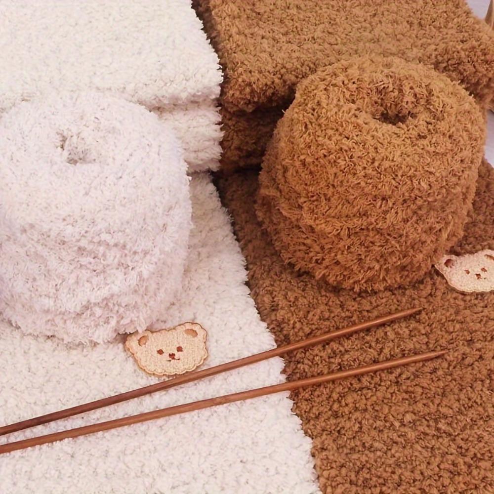 3pcs Soft & Chunky Fluffy Chenille Knit Yarn Perfect for Knitting Crocheting Cozy Blankets Hats & Sweaters Ideal for Crafting Projects