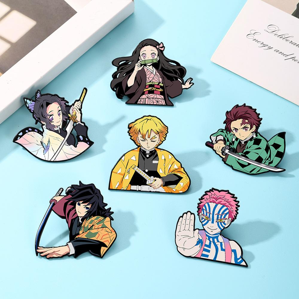 Cartoon Anime Badge Funny Comics Enamel Pins Metal Cute Collar Pins Brooches Jewelry Lapel Pin Jewelry Collection Friend Perfect Gifts
