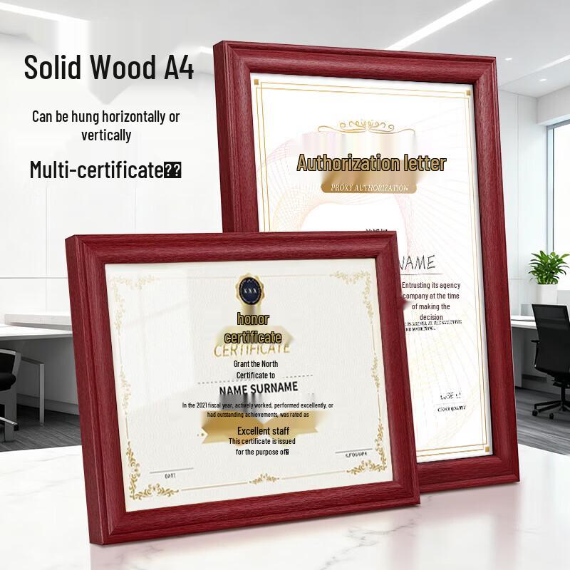 A4 Solid Wood Picture Frame