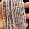 4x4mm Natural Stone Faceted Square Beads: Amethyst, Tourmaline, Garnet Jewelry Accessories