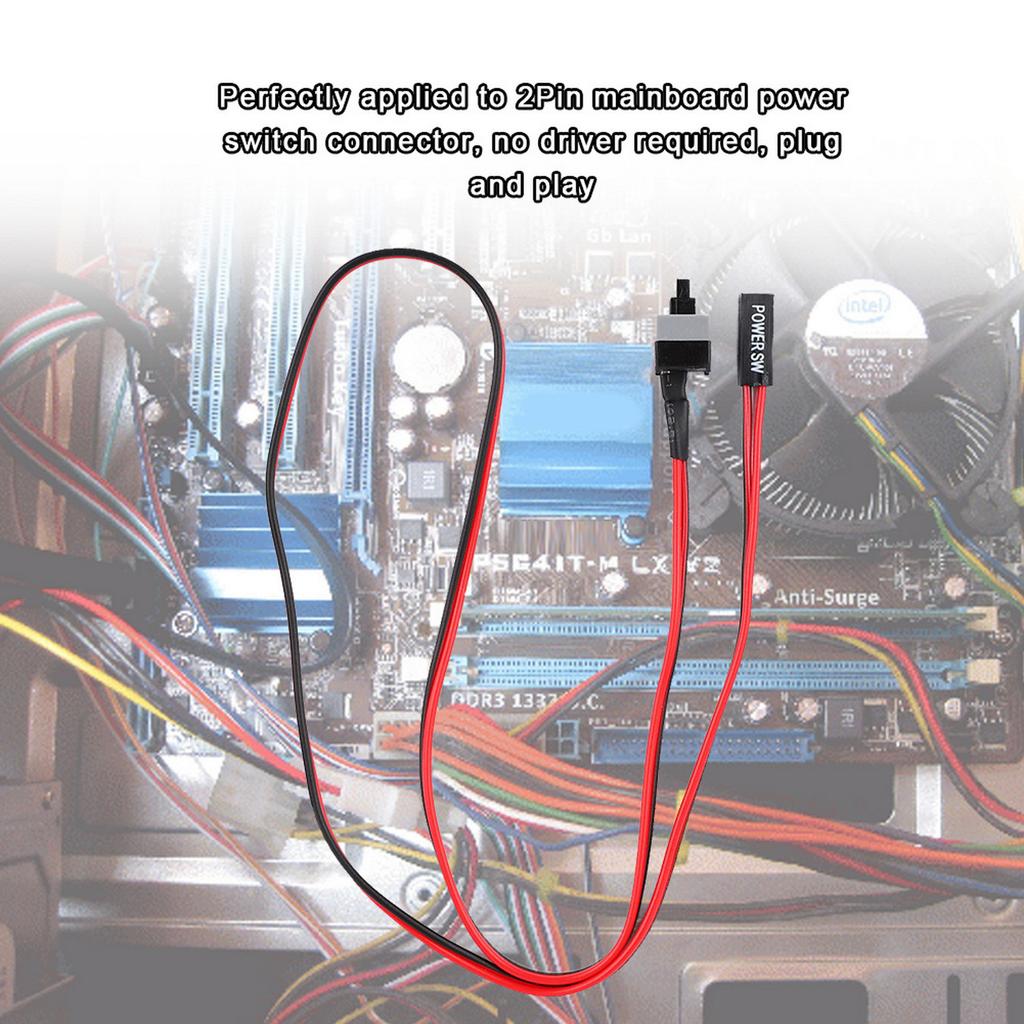 2pinové PC Restartování ATX Počítačová skříň Tlačítko napájení Jumperový přepínač základní desky