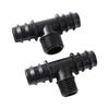 DN16/20/25mm Pipe Barbed Connector 1/2" 3/4" Male Thread Tee Elbow Straight End Plug Joint Garden Irrigation Water Hose Adapter