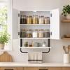 Bathroom Wall Cabinet Modern Space Saver Wall Mounted Cabinet Doors Storage White