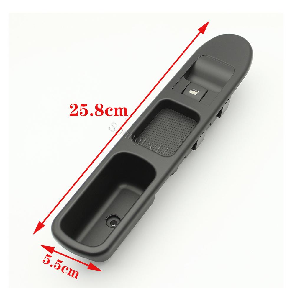 Car Power Window Lifter Switch 6Pins Connector Front Right Passenger Side Control Button For Peugeot 207 Interior Accessories